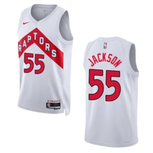 Raptors 2022-23 Association Edition Josh Jackson White Jersey Swingman - 49Native