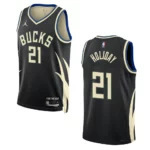 Bucks 2022-23 Statement Edition Jrue Holiday Black Jersey Swingman - 49Native