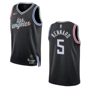 Clippers 2022-23 City Edition Luke Kennard Black Jersey Swingman - 49Native