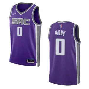 Kings 2022-23 Icon Edition Malik Monk Purple Jersey Swingman - 49Native
