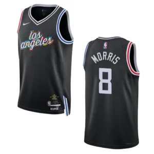 Clippers 2022-23 City Edition Marcus Morris Black Jersey Swingman - 49Native