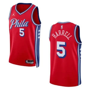 76ers 2022-23 Statement Edition Montrezl Harrell Red Jersey Swingman - 49Native