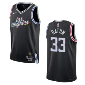 Clippers 2022-23 City Edition Nicolas Batum Black Jersey Swingman - 49Native