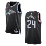 Clippers 2022-23 City Edition Norman Powell Black Jersey Swingman - 49Native