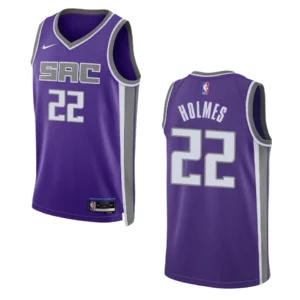 Kings 2022-23 Icon Edition Richaun Holmes Purple Jersey Swingman - 49Native