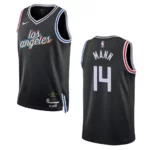 Clippers 2022-23 City Edition Terance Mann Black Jersey Swingman - 49Native