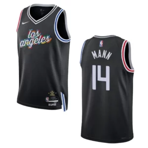 Clippers 2022-23 City Edition Terance Mann Black Jersey Swingman - 49Native