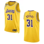 Lakers 2022-23 Icon Edition Thomas Bryant Yellow Jersey Swingman - 49Native