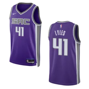 Kings 2022-23 Icon Edition Trey Lyles Purple Jersey Swingman - 49Native