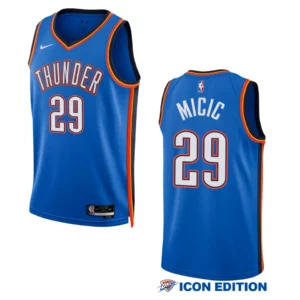 Vasilije Micic Icon Edition Oklahoma City Thunder 2022-23 Blue Swingman Jersey - 49Native