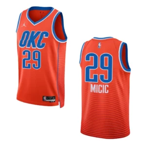Vasilije Micic Statement Edition Oklahoma City Thunder 2022-23 Orange Swingman Jersey - 49Native