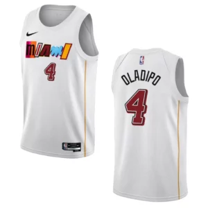 Victor Oladipo City Edition Miami Heat 2022-23 White Swingman Jersey - 49Native