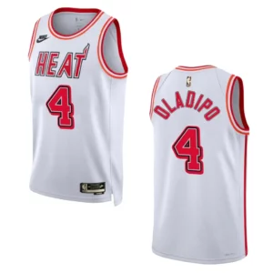 Miami Heat 2022-23 Classic Edition Victor Oladipo White Jersey 35th Anniversary - 49Native