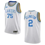 Los Angeles Lakers Wayne Ellington White 75 Anniversary 2022-23 Classic Edition Jersey - 49Native