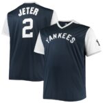 Derek Jeter New York Yankees Cooperstown Collection Replica Player Jersey - Navy/White - 49Native