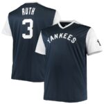Babe Ruth New York Yankees Cooperstown Collection Replica Player Jersey - Navy/White - 49Native