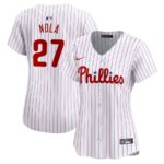 Aaron Nola Philadelphia Phillies Nike Women's  Home Limited Player Jersey - White - 49Native