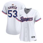 Adolis Garcia Texas Rangers Nike Women's 2024 Gold Collection Limited Player Jersey - White - 49Native