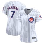 Dansby Swanson Chicago Cubs Nike Women's Home Limited Player Jersey - White - 49Native