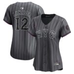 Francisco Lindor New York Mets Nike Women's 2024 City Connect Limited Player Jersey - Graphite - 49Native