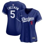 Freddie Freeman Los Angeles Dodgers Nike Women's Alternate Limited Player Jersey - Royal - 49Native