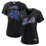 Jacob deGrom New York Mets Nike Women's 2022 Alternate Replica Player Jersey - Black - 49Native