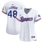 Jacob deGrom Texas Rangers Nike Women's Home Limited Player Jersey - White - 49Native