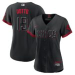 Joey Votto Cincinnati Reds Nike Women's City Connect Replica Player Jersey - Black - 49Native