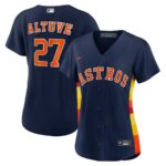 Jose Altuve Houston Astros Nike Women's Alternate Replica Player Jersey - Navy - 49Native