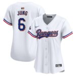 Josh Jung Texas Rangers Nike Women's 2024 Gold Collection Limited Player Jersey - White - 49Native