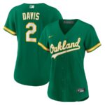 Khris Davis Oakland Athletics Nike Women's Alternate Replica Player Jersey - Green - 49Native