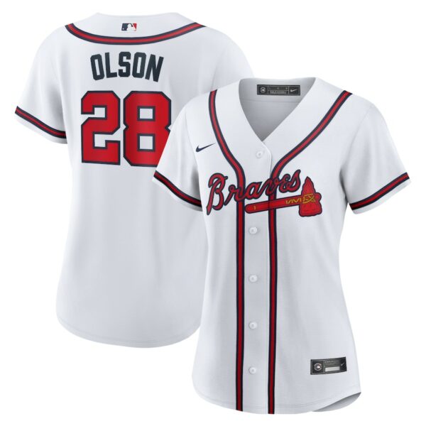 Matt Olson Atlanta Braves Nike Women's Home Replica Player Jersey - White - 49Native