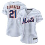 Max Scherzer New York Mets Nike Women's Home Replica Player Jersey - White - 49Native