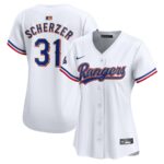 Max Scherzer Texas Rangers Nike Women's 2024 Gold Collection Limited Player Jersey - White - 49Native