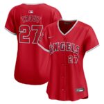 Mike Trout Los Angeles Angels Nike Women's Alternate Limited Player Jersey - Red - 49Native