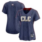 Women's Cleveland Guardians Nike Navy 2024 City Connect Limited Jersey - 49Native