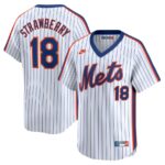 New York Mets Nike Women's Darryl Strawberry Throwback Cooperstown Limited Jersey - Navy - 49Native