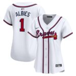 Ozzie Albies Atlanta Braves Nike Women's Home Limited Player Jersey - White - 49Native