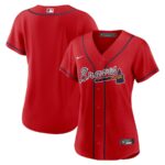 Atlanta Braves Nike Women's Alternate Replica Team Jersey - Red - 49Native