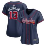 Ronald Acuña Jr. Atlanta Braves Nike Women's Alternate Limited Player Jersey - Navy - 49Native