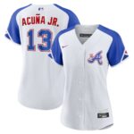 Ronald Acuña Jr. Atlanta Braves Nike Women's City Connect Replica Player Jersey - White - 49Native