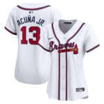 Ronald Acuna Atlanta Braves Nike Women's Home Limited Player Jersey - White - 49Native