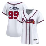 Spencer Strider Atlanta Braves Nike Women's  Home Limited Player Jersey - White - 49Native