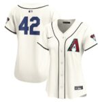 Arizona Diamondbacks Nike Women's 2024 Jackie Robinson Day Home Limited Jersey - White - 49Native