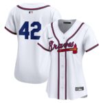 Atlanta Braves Nike Women's 2024 Jackie Robinson Day Home Limited Jersey - White - 49Native