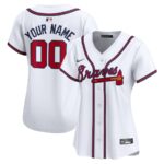 Atlanta Braves Nike Women's Home Limited Custom Jersey - White - 49Native