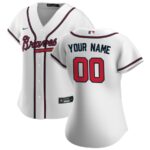 Atlanta Braves Nike Women's Home Replica Custom Jersey - White - 49Native