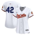Baltimore Orioles Nike Women's 2024 Jackie Robinson Day Home Limited Jersey - White - 49Native