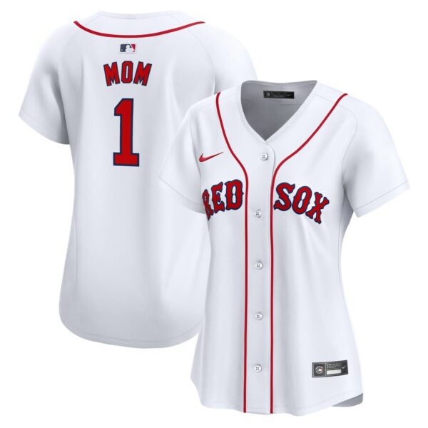 Boston Red Sox Nike Women's #1 Mom Home Limited Jersey - White - 49Native