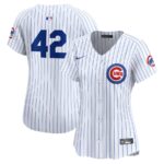 Chicago Cubs Nike Women's 2024 Jackie Robinson Day Home Limited Jersey - White - 49Native